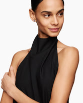 Petite Chatelaine® Pavé Bezel Stud Earrings in Sterling Silver with Amethyst and Diamonds, 5mm